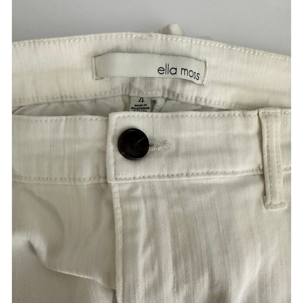 Ella Moss Wide Leg Crop Jean - Size 4 NWT - White/Beige - On trend for Summer! - Picture 5 of 6